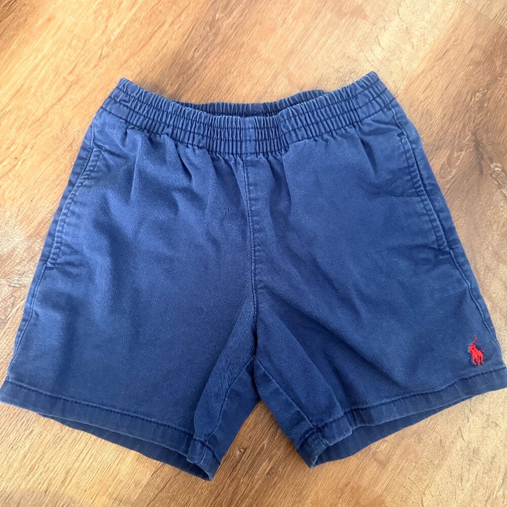 Boys Polo Ralph Lauren Blue Khaki Shorts 4T